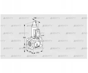 VAS7T80A05LWSRB/PP/PP (88204605) Газовый клапан Kromschroder