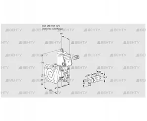 VAS240/-F/NW (88010741) Газовый клапан Kromschroder