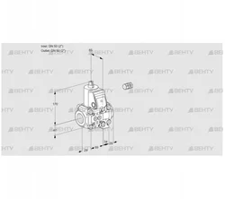 VAS2E50R/50R05NVWR/PP/PP (88102455) Газовый клапан Kromschroder