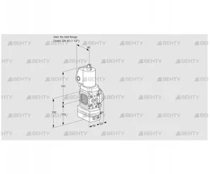 VAD2T-/40N/NKGL-25A (88029801) Газовый клапан с регулятором давления Kromschroder