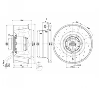 Центробежный вентилятор ebmpapst R4D500AQ0501