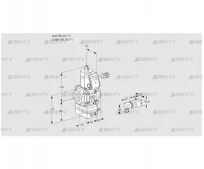 VAD125R/NW-100A (88006650) Газовый клапан с регулятором давления Kromschroder