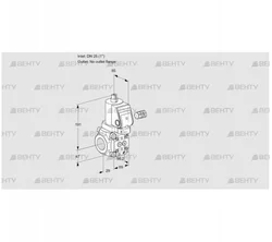 VAS225/-R/NWGR (88028814) Газовый клапан Kromschroder