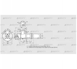 BIC 140RB-200/235-(47)E (84035057) Газовая горелка Kromschroder