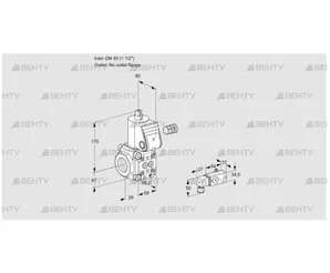 VAS240/-R/NK (88002147) Газовый клапан Kromschroder