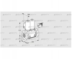 VCS665F05NNKGLB/PPPP/PPPP (88207831) Сдвоенный газовый клапан Kromschroder