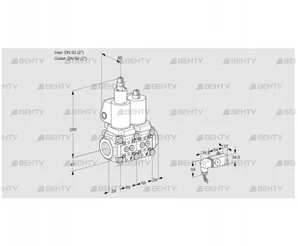 VCS2T50N/50N05LNQSL/3-MM/MMMM (88100811) Сдвоенный газовый клапан Kromschroder