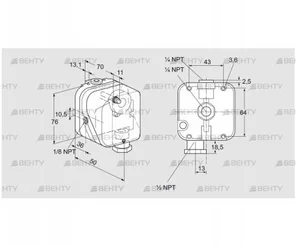 DG 150NTG-22K2 (84447983) Датчик-реле давления газа Kromschroder