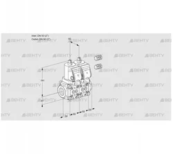 VCS2E50R/50R05NNWGR3/PPPP/PPPP (88105999) Сдвоенный газовый клапан Kromschroder