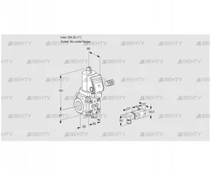 VAS225/-R/NKSR (88032886) Газовый клапан Kromschroder