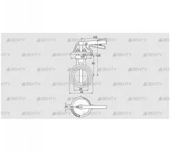 DKR 20Z03H450D (72701220) Дроссельная заслонка Kromschroder