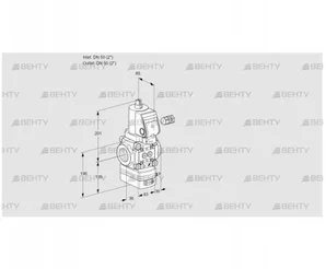 VAD350R/NKSR-100A (88028002) Газовый клапан с регулятором давления Kromschroder