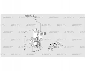 VAS240/-R/NW (88003851) Газовый клапан Kromschroder