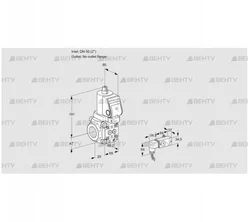 VAS2T50/-N/NQSR (88011264) Газовый клапан Kromschroder