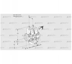 VCH1E15R/15R05NHEVWR/MMMM/PPPP (88103916) Клапан с регулятором расхода Kromschroder