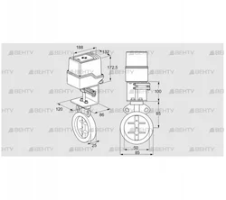 IDR50Z03D100AS/50-60H30E (88302909) Дроссельная заслонка Kromschroder