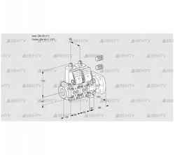 VCS2E25R/40F05NNVWR3/PPPP/PPPP (88101739) Сдвоенный газовый клапан Kromschroder