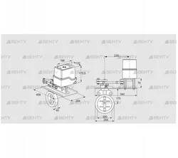 IDR200Z03A450GDW/50-15W15E (88302899) Дроссельная заслонка Kromschroder