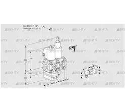 VCV2E40R/40R05VKLWL/PPPP/2-PP (88105322) Клапан с регулятором соотношения Kromschroder