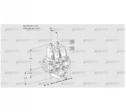 VCG2E40R/40R05NGEVWSR3/PPPP/PPPP (88105676) Клапан с регулятором соотношения Kromschroder