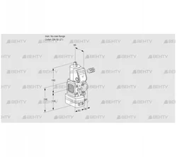 VAD3-/50R/NY-25A (88013822) Газовый клапан с регулятором давления Kromschroder