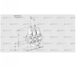 VCH1E25R/25R05NHEVWGR/PPPP/PPPP (88107683) Клапан с регулятором расхода Kromschroder