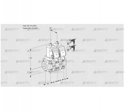 VCS1E10R/10R05NNWGR8/PPPP/PPPP (88104896) Сдвоенный газовый клапан Kromschroder