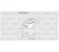 IBG40/32Z05/20-60W3T (88302498) Дроссельная заслонка Kromschroder