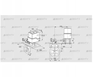 IDR200Z03D100GD/50-30Q20E (88303606) Дроссельная заслонка Kromschroder