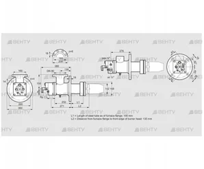 BIC 140RBL-100/135-(54)E (84035022) Газовая горелка Kromschroder