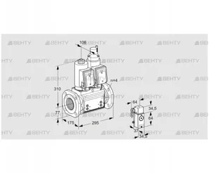 VCS6T65A05NLQSRB/PP3-/PPPP (88207276) Сдвоенный газовый клапан Kromschroder