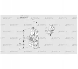 VAD1-/25R/NW-25A (88006797) Газовый клапан с регулятором давления Kromschroder