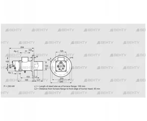 BIO 100HM-100/35-(67)E (84012015) Газовая горелка Kromschroder