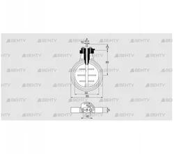 DKR 50Z03F100A (03149282) Дроссельная заслонка Kromschroder