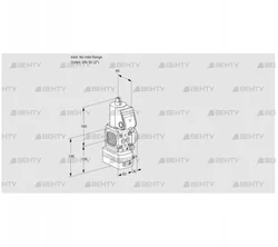 VAD3-/50R/NQ-50A (88011988) Газовый клапан с регулятором давления Kromschroder