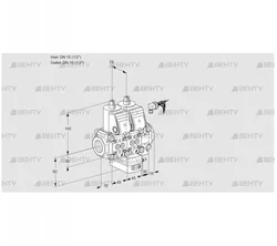 VCH1E15R/15R05NHEVQR/PPPP/PPPP (88101055) Клапан с регулятором расхода Kromschroder