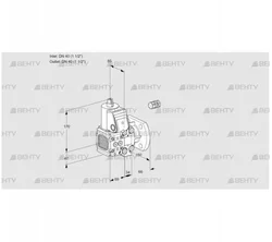 VAS2E40R/40F05FNVWR/PP/PP (88102468) Газовый клапан Kromschroder