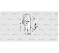 DG 300VCT1-6WG /B (75454590) Датчик-реле давления газа Kromschroder