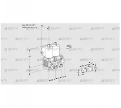 VCS1E15R/15R05FNNWL/PPPP/2--3 (88104476) Сдвоенный газовый клапан Kromschroder