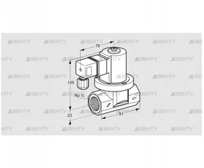 VGP 20R01Q6 (85295700) Запорный газовый клапан Kromschroder