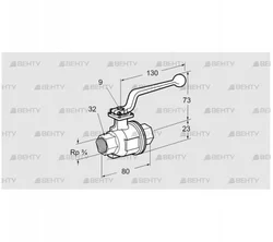 AKT 20R160S (03152352) Запорный кран Kromschroder