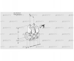 VCS2E50R/50R05NNKR/PPPP/PPPP (88102723) Сдвоенный газовый клапан Kromschroder