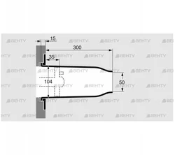 TSC 100B050-300/35-Si-1500 (74918151) Комплект керамического насадка Kromschroder