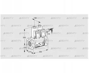 VCS8100F05NNQRE/PPPP/PPPP (88203507) Сдвоенный газовый клапан Kromschroder