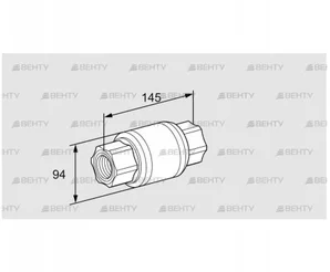 GRS 50R (03150671) Обратный газовый клапан Kromschroder