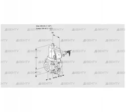 VAS240R/NQGR (88007062) Газовый клапан Kromschroder