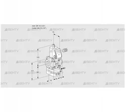 VAG115R/NWBE (88000502) Газовый клапан с регулятором соотношения Kromschroder