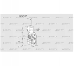 VAD1-/25R/NYGL-100A (88027482) Газовый клапан с регулятором давления Kromschroder