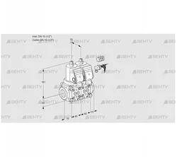 VCS1E15R/15R05NNKGR8/PPPP/PPPP (88104426) Сдвоенный газовый клапан Kromschroder