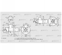 BIO 140RBL-450/185-(54)EB (84099269) Газовая горелка Kromschroder